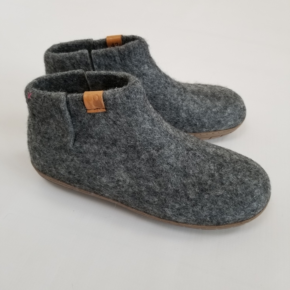 Baabushka Felted Wool Bootie Slippers Indoor Outdoor Size 10.5 Women Near New - Picture 2 of 10